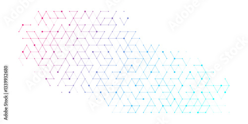 Modern health care or medical background design. Health care innovation concept. Horizontal header web banner. Abstract geometric background with hexagon shapes for medicine, science, chemistry.