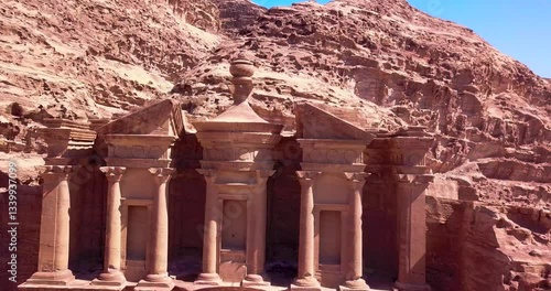 Exploring Petra by Drone: A Stunning Aerial View of Jordan’s Ancient Wonder Amidst the Vast Deser