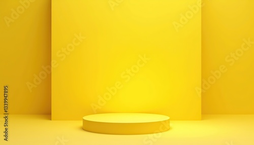 yellow podium background