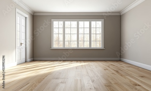 Wallpaper Mural Mock Up Of A Empty Living Room With Classic But S C940796e-8 1029 Torontodigital.ca