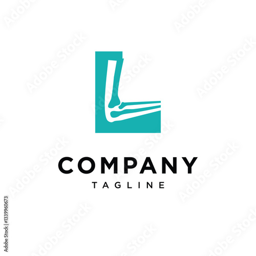 Letter L Elbow surgery Logo Icon Vector