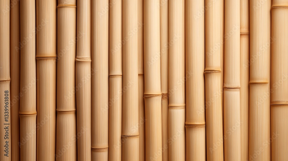 Close-up of Bamboo Stalks on a Neutral Background Close-up of Bamboo Stalks on a Neutral Background