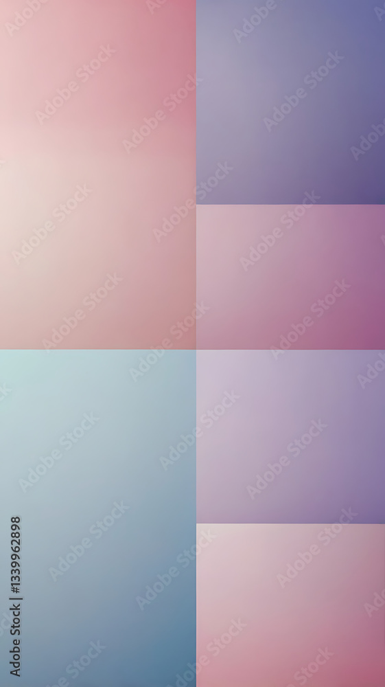 Fototapeta premium Soft Pastel Gradient Abstract Background - Dreamy Artistic Texture in Pink, Blue, Purple for Modern Visuals and Interior Design