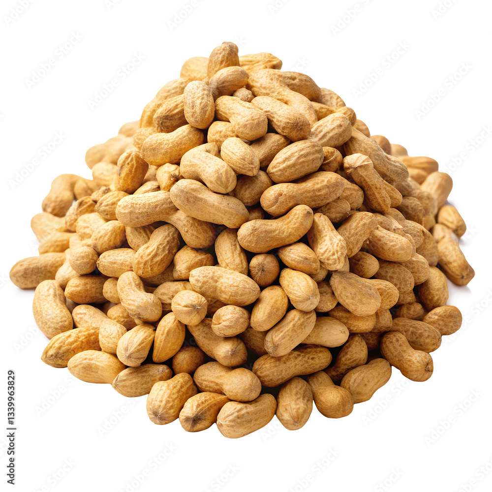 Pile of Raw Peanuts: A close-up shot captures a generous pile of raw peanuts in their shells, inviting the viewer to enjoy the natural, wholesome goodness of this healthy snack. Pile of Raw Peanuts: A close-up shot captures a generous pile of raw peanuts in their shells, inviting the viewer to enjoy the natural, wholesome goodness of this healthy snack.