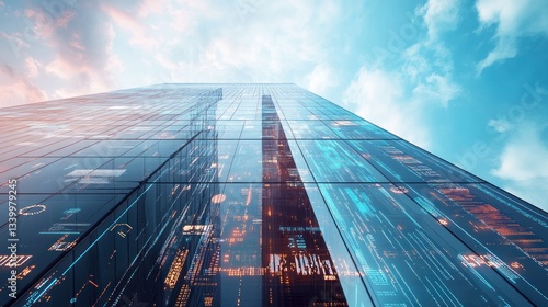 Wallpaper Mural Digital Skyscraper Torontodigital.ca