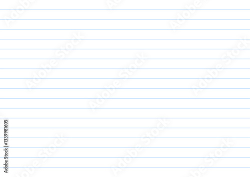Realistic square, lined paper blank sheets set isolated on background.
