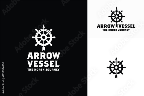 Wooden Pirate Steering Wheel Helm Captain Boat Ship Yacht with Arrow logo design