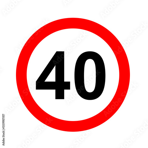 Road speed limit 40