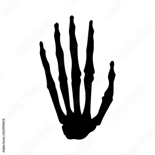 hand bones glyph icon