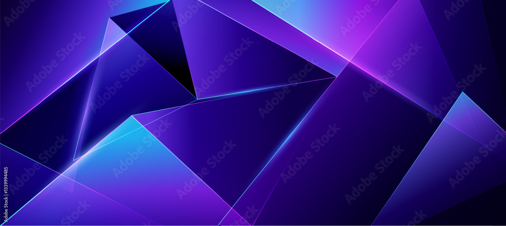 Fototapeta premium Abstract neon technology, diagonal striped neon lines cyberpunk concept vector for presentation products or website background EPS 10