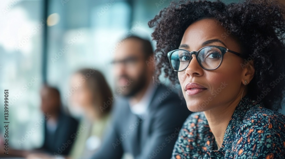 Obraz premium Confident Businesswoman in Meeting