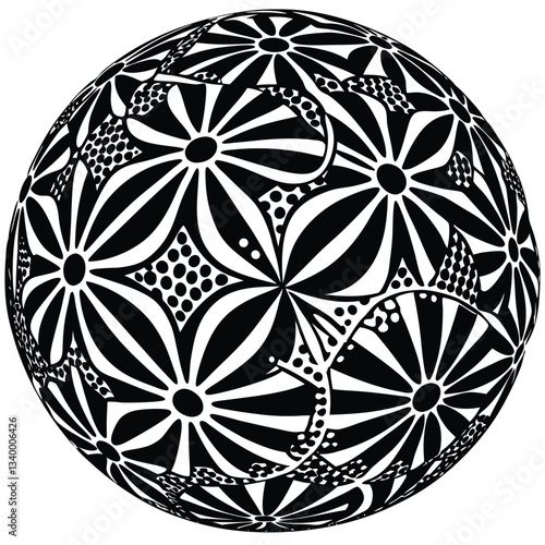 cercle abstrait fond pointillé illustration vectorielle