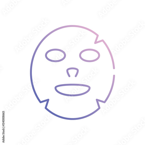 Face Mask vector icon stock illustration