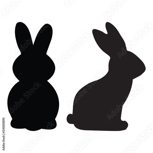 Rabbit  bunny silhouette
