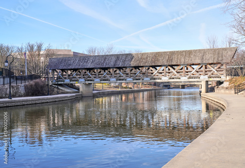 Covered Bridge Downtown Naperville Illinois | Downtown Naperville River Walk 