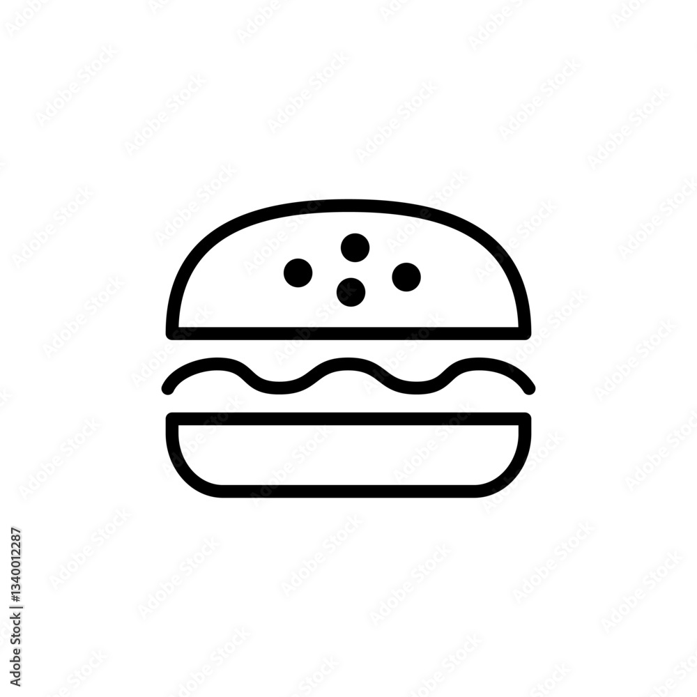 Burger icon logo design. burger sign and symbol. hamburger Burger icon logo design. burger sign and symbol. hamburger