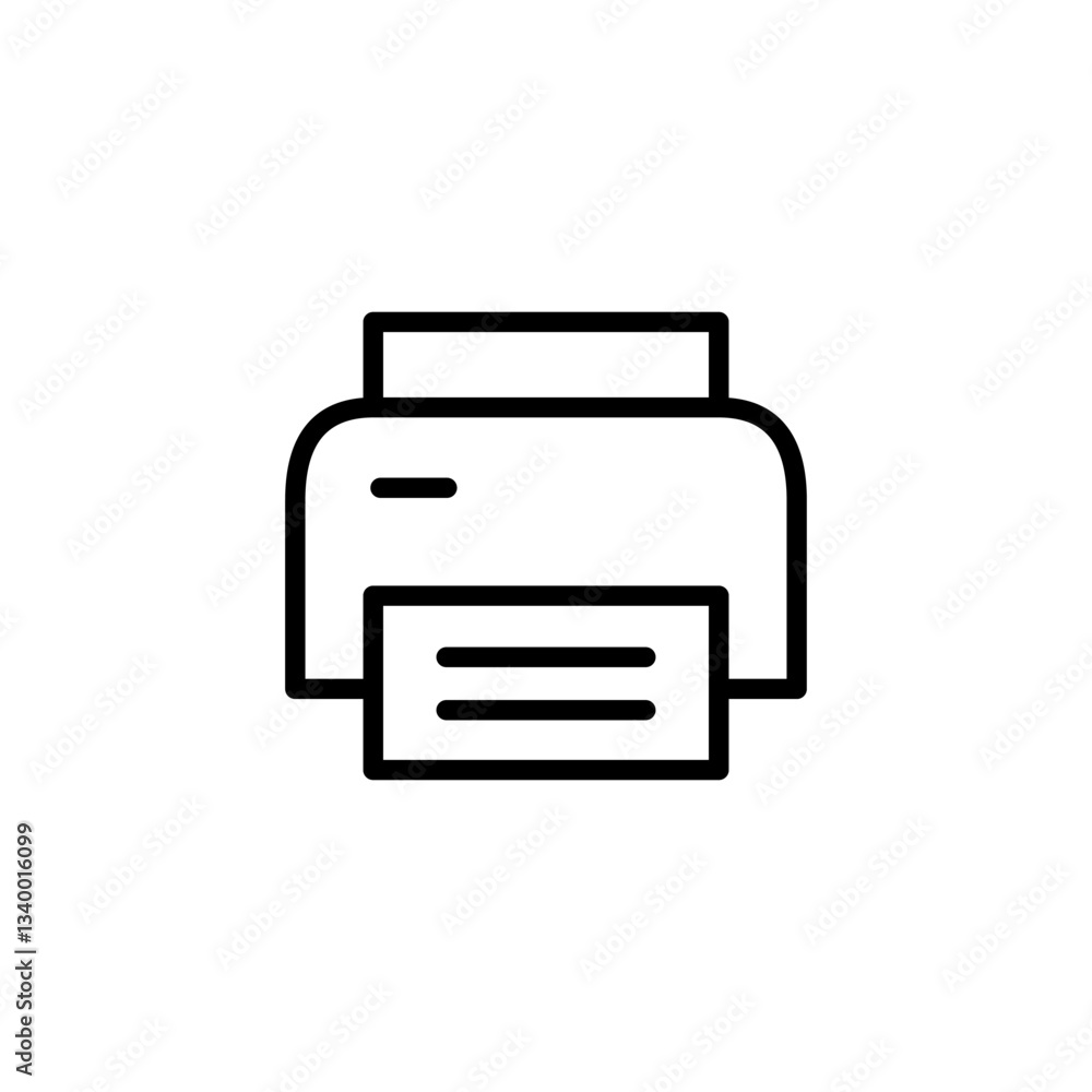 Print icon logo design. printer sign and symbol Print icon logo design. printer sign and symbol