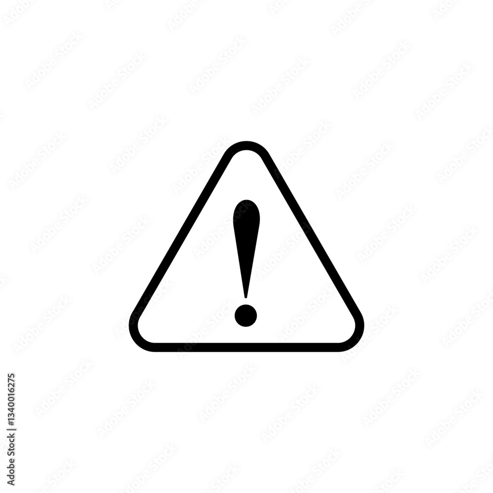 Exclamation danger icon logo design. attention sign and symbol. attention sign Exclamation danger icon logo design. attention sign and symbol. attention sign