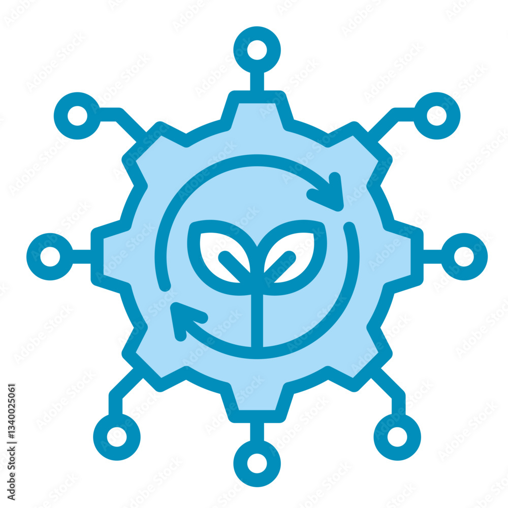 Sustainable Business Tech Icon Element For Design Sustainable Business Tech Icon Element For Design
