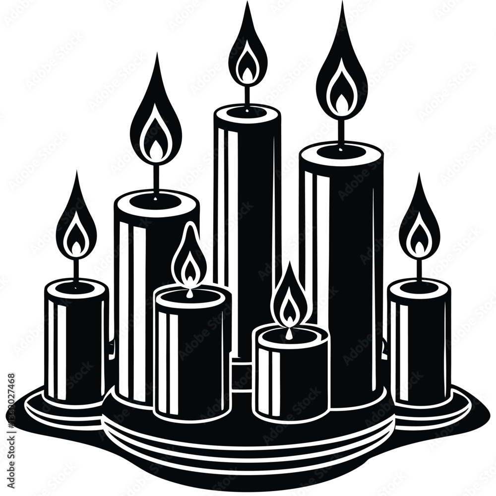 candle silhouettes candle silhouettes