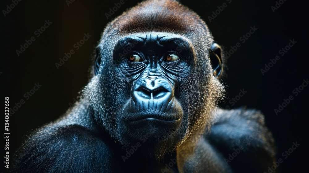 Fototapeta premium Majestic Gorilla Portrait Capture