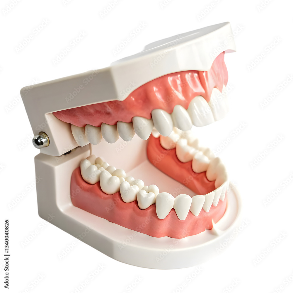 Fototapeta premium Dental Model: Teeth Image isolated on transparent background