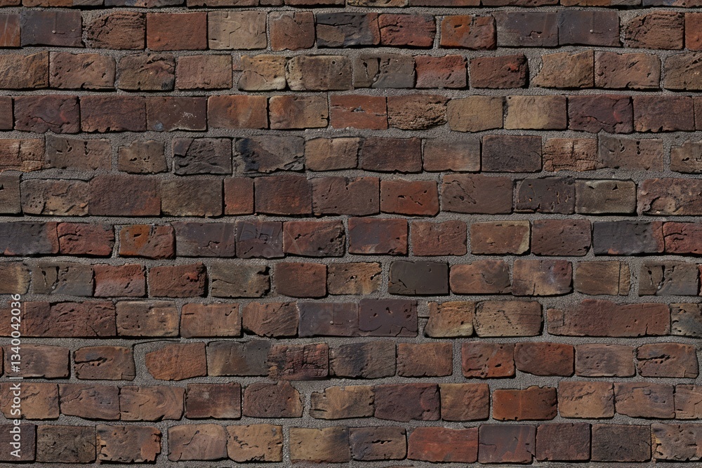 Obraz premium Photo of Old brown brick wall. Background texture for backdrops or mapping