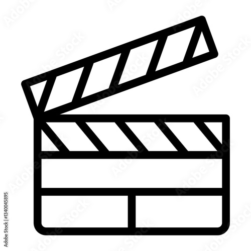clapperboard Line Icon