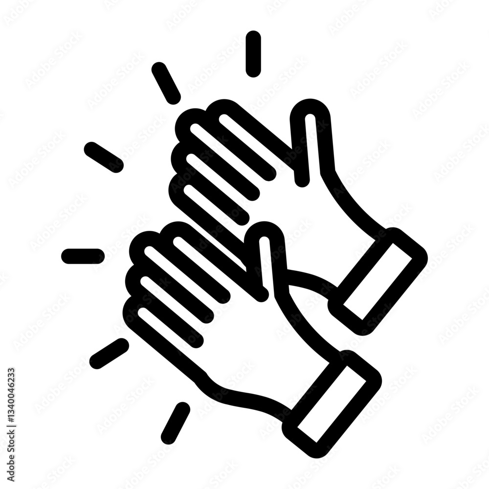 Obraz premium applause Line Icon