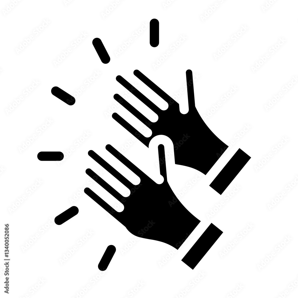 Obraz premium applause Solid icon