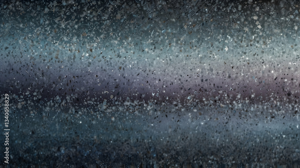 Obraz premium Abstract Background of Scattered Particles in Shades of Grey and Blue