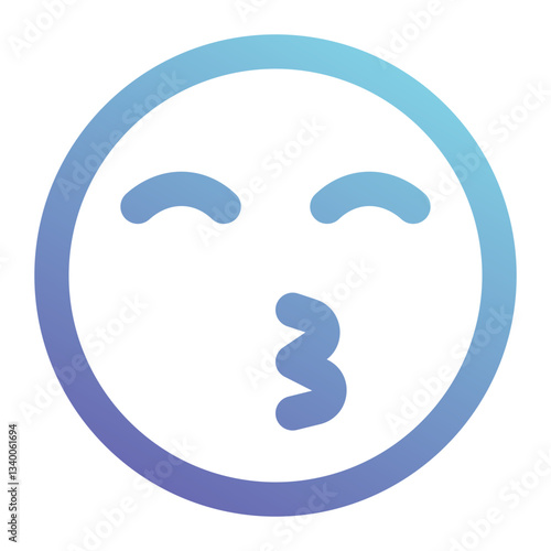 kiss icon for illustration