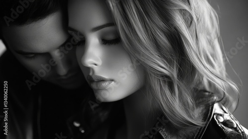 Intimate Black And White Portrait Of A Couple