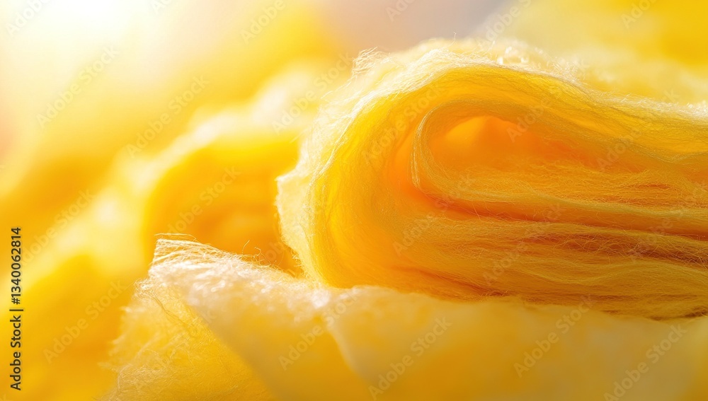 Golden Fiber: Soft, Fluffy, Yellow Texture Close-Up, Abstract Background Image Golden Fiber: Soft, Fluffy, Yellow Texture Close-Up, Abstract Background Image