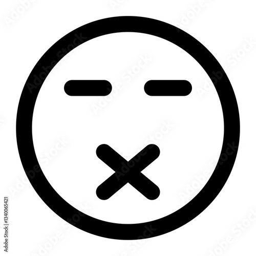 silent icon for illustration
