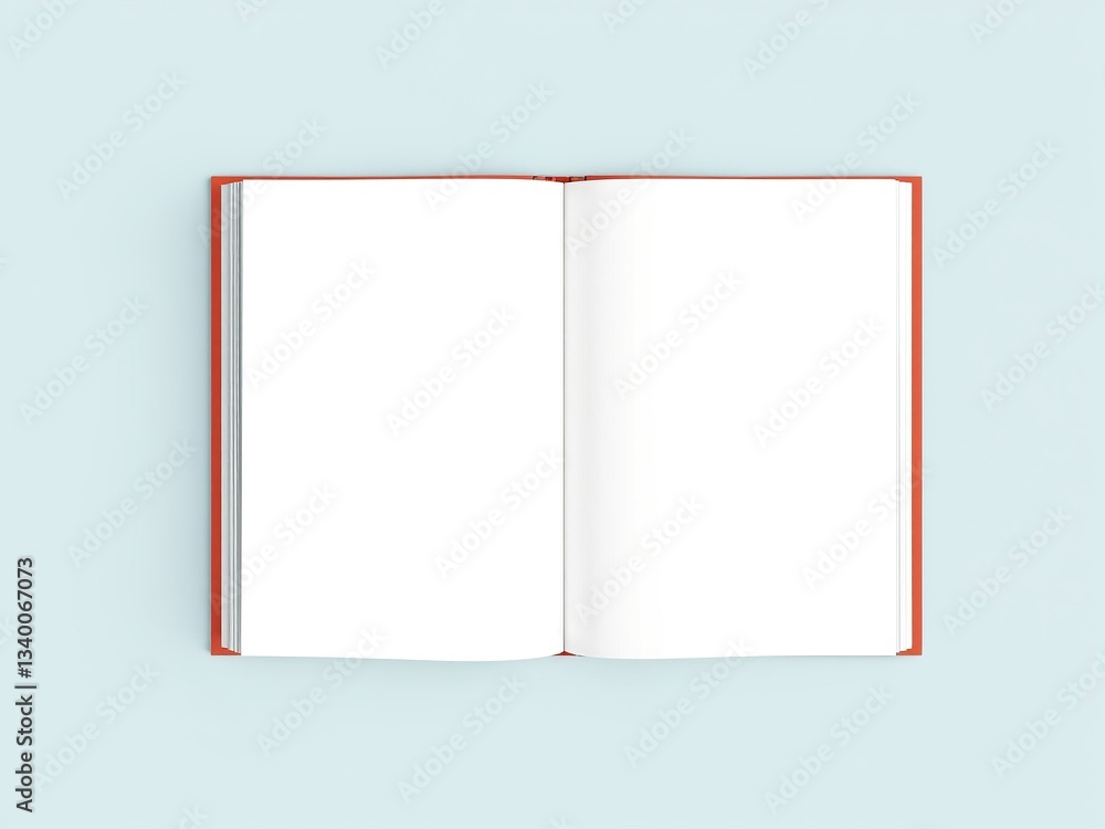 Book Mockup with Right-Side Copy Space for Design Book Mockup with Right-Side Copy Space for Design