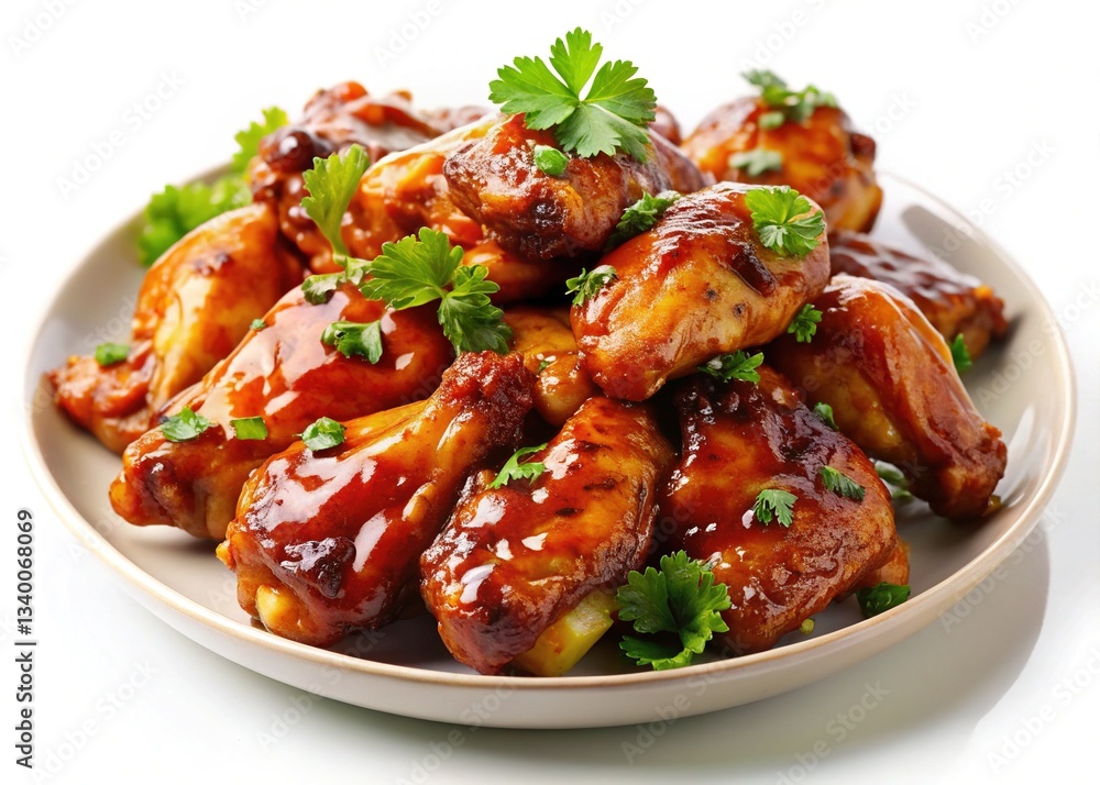 Delicious BBQ Chicken Wings - Mouthwatering Plate Delicious BBQ Chicken Wings - Mouthwatering Plate