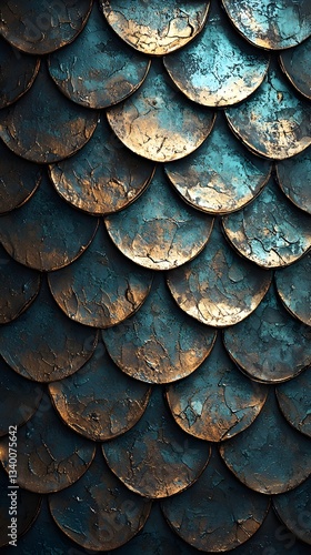 Wallpaper Mural Close-up of a stunning roof adorned with a lush layer of shimmering gold leaves under bright sunlight Torontodigital.ca