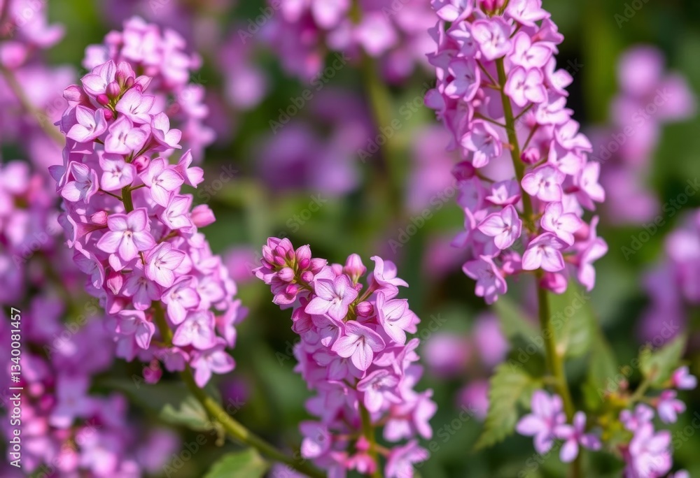 Delicate lilac and violet wildflowers, blurred background, floral filigree, beauty, background Delicate lilac and violet wildflowers, blurred background, floral filigree, beauty, background