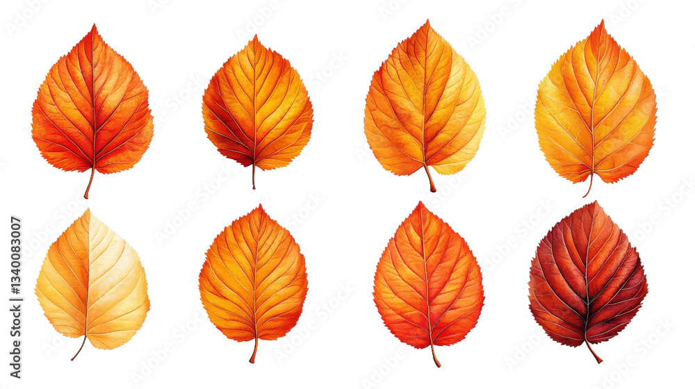 Fototapeta premium Red and yellow leaves
