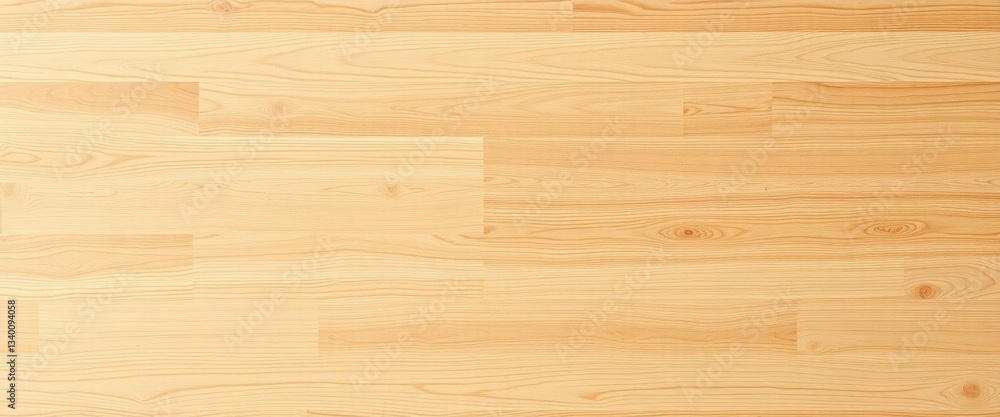 Fototapeta premium Light brown parquet wood flooring with subtle texture and grain, cozy, light wood
