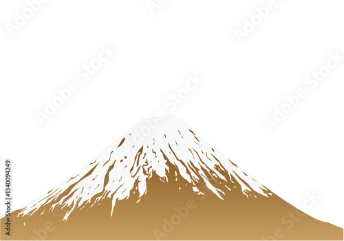 金色の富士山