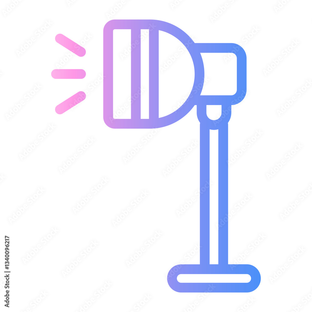 lamp Line Gradient Icon lamp Line Gradient Icon