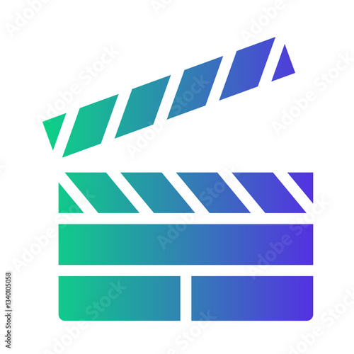 clapperboard Gradient icon
