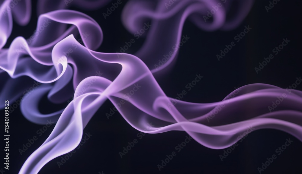 Ethereal Smoke Patterns in Purple and Black Background for Artistry Ethereal Smoke Patterns in Purple and Black Background for Artistry