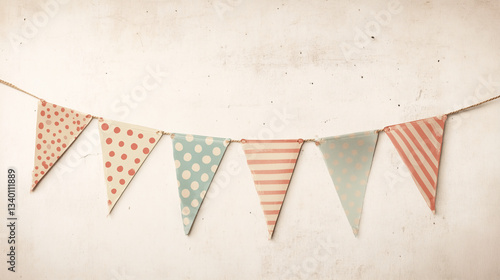 Autumn Party Banner with Falling Leaves – Festive Seasonal Decoration Illustration