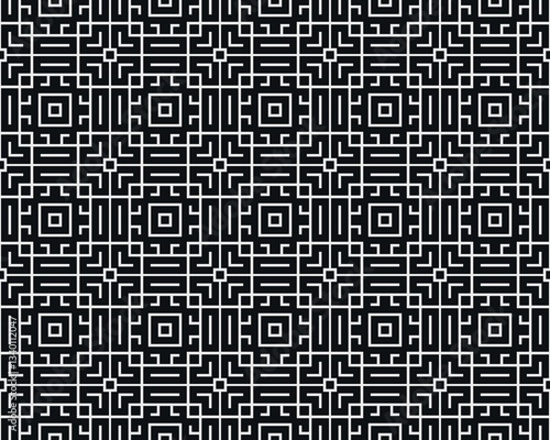 Oriental ethnic seamless repeatable pattern traditional geometric lines stripes background Design