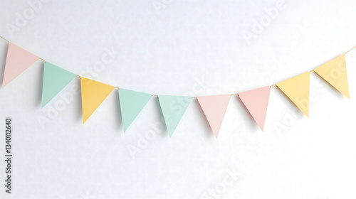 Autumn Party Banner with Falling Leaves – Festive Seasonal Decoration Illustration