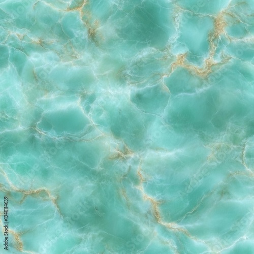 Elegant Green Marble Surface with Natural Veining Creating Luxurious Seamless Pattern for Premium Interior Design