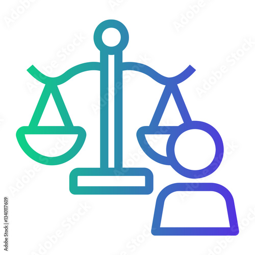 oath Line Gradient Icon